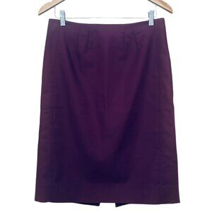 White House Black Market Perfect Form Purple Stretch Pencil Skirt Lined Size 10
